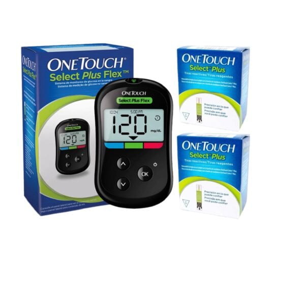 Pack Glucómetro Onetouch Select Plus + 50 tiras reactivas