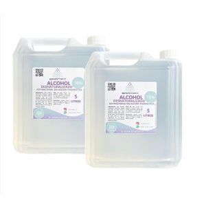 2 Alcoholes desinfectantes 70% 5 LT Reg ISP