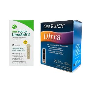 Tiras Onetouch Ultra X25 + Lancetas Ultrasoft X25